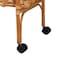 Bali & Pari Diwata Modern Bohemian Natural Brown Rattan Kitchen Cart 242-13499-ZORO - alternate 6
